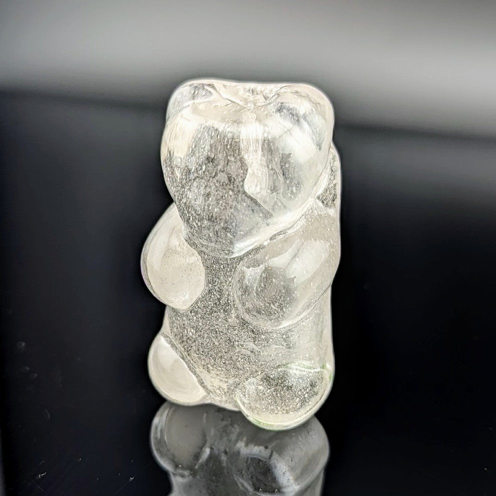 Eriko Kobayashi
Gummy Bear (White), 2024
Glass Sculpture
Approx. 28 x 48 x 19 mm

From Eriko Kobayashi's Hyperrealistic Glass Food Series