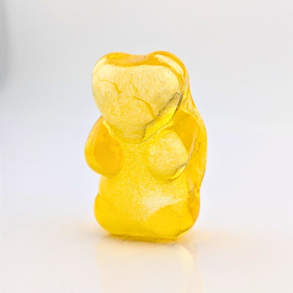 Eriko Kobayashi
Gummy Bear (Yellow), 2024
Glass Sculpture
Approx. 27 x 47 x 18 mm

From Eriko Kobayashi's Hyperrealistic Glass Food Series