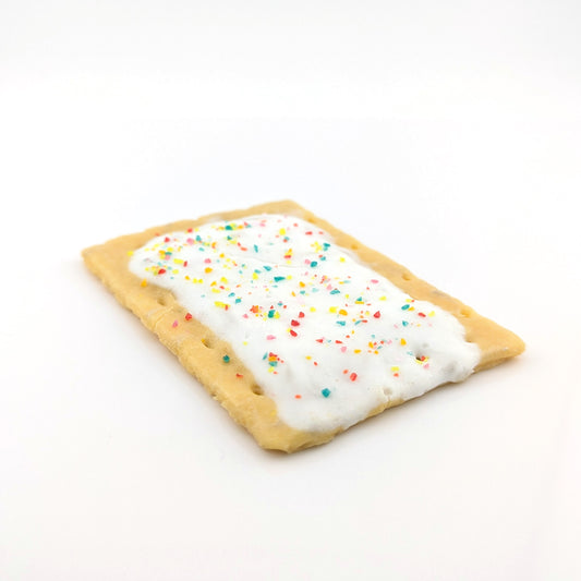 Eriko Kobayashi
Poptart, 2024
Glass Sculpture
Approx. 68 x 98 x 10 mm

From Eriko Kobayashi's Hyper-Realistic Glass Food Series