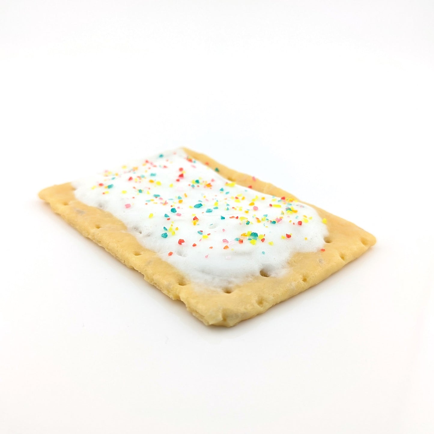 Eriko Kobayashi
Poptart, 2024
Glass Sculpture
Approx. 68 x 98 x 10 mm

From Eriko Kobayashi's Hyper-Realistic Glass Food Series