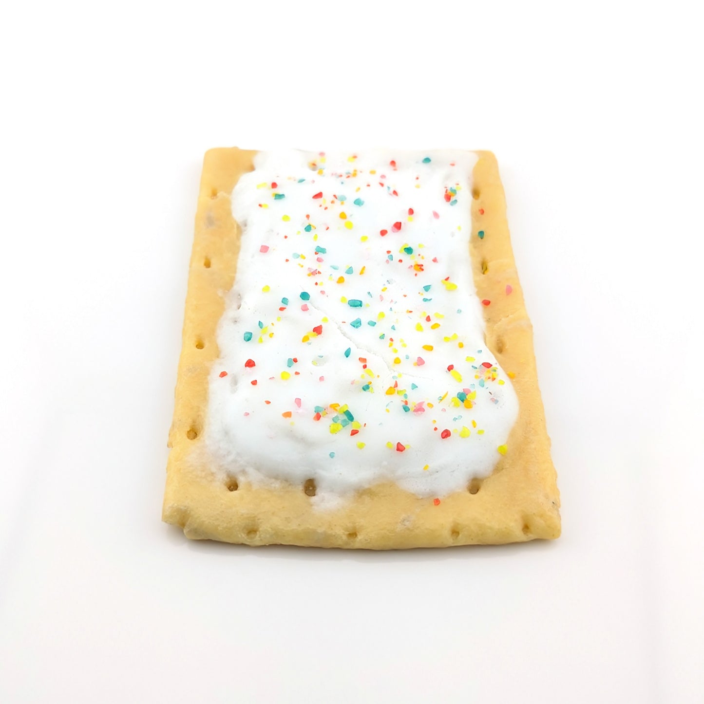 Eriko Kobayashi
Poptart, 2024
Glass Sculpture
Approx. 68 x 98 x 10 mm

From Eriko Kobayashi's Hyper-Realistic Glass Food Series