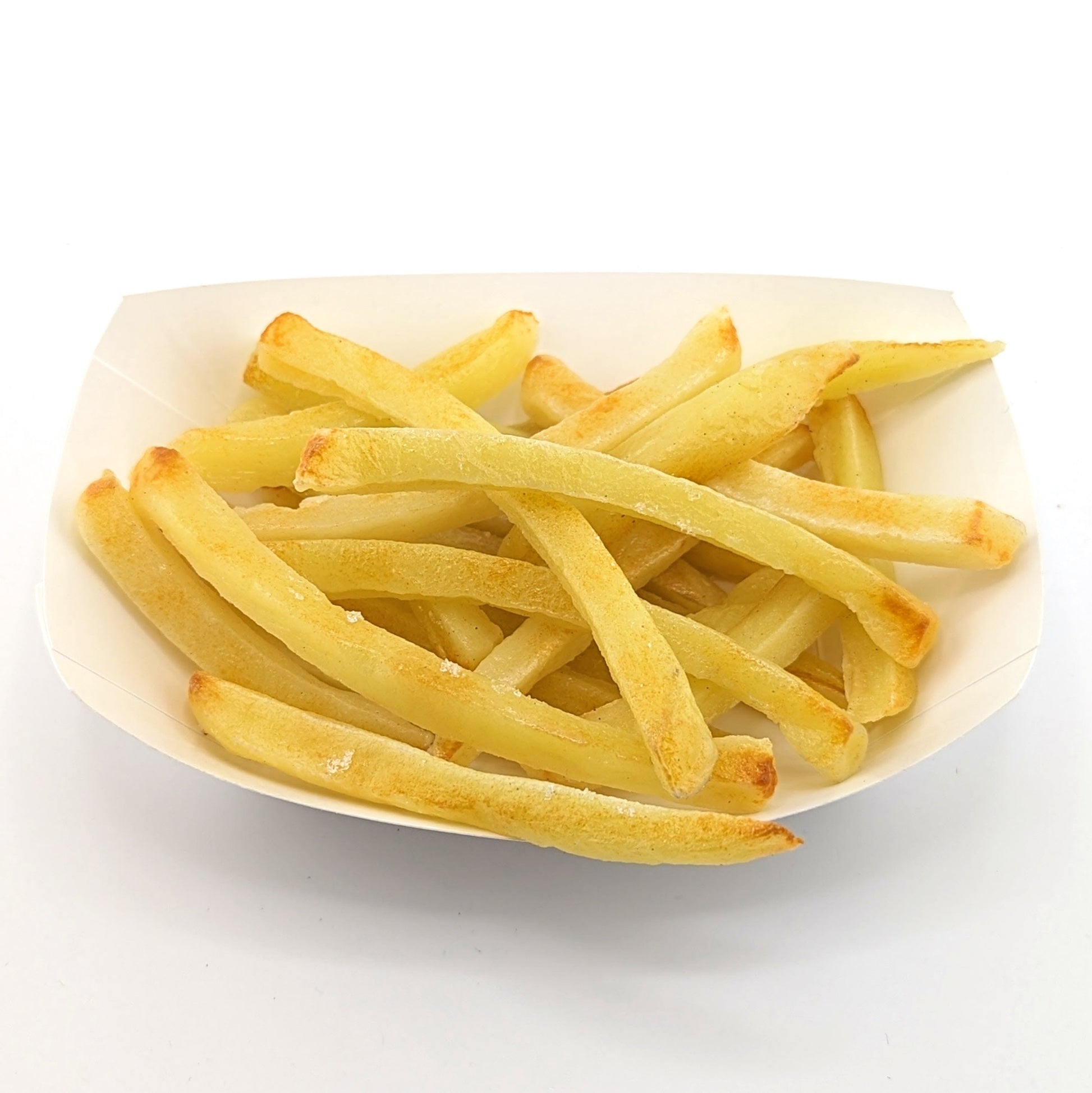 Eriko Kobayashi
Side of Fries, 2024
Glass Sculpture Set
Dimensions Vary (Approx 40 mm to 105 mm)

From Eriko Kobayashi's Hyper-Realistic Glass Food Series. Set includes 24 individual glass french fry sculptures.