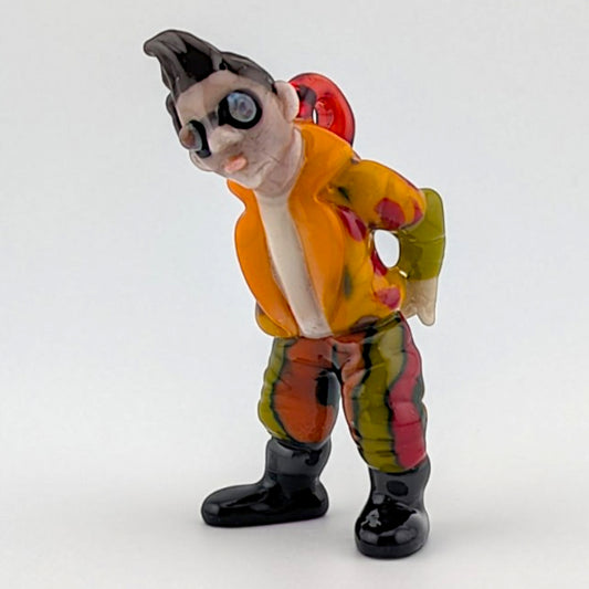 Ethan Windy Ace V, 2026 Borosilicate glass sculpture 28 x 23 x 66 mm Hand signed + dated by the artist
