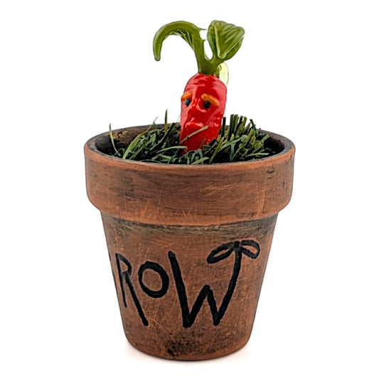 Ethan Windy Carrot Top, 2026 Borosilicate glass sculpture 54 x 54 x 79 mm Hand signed + dated by the artist