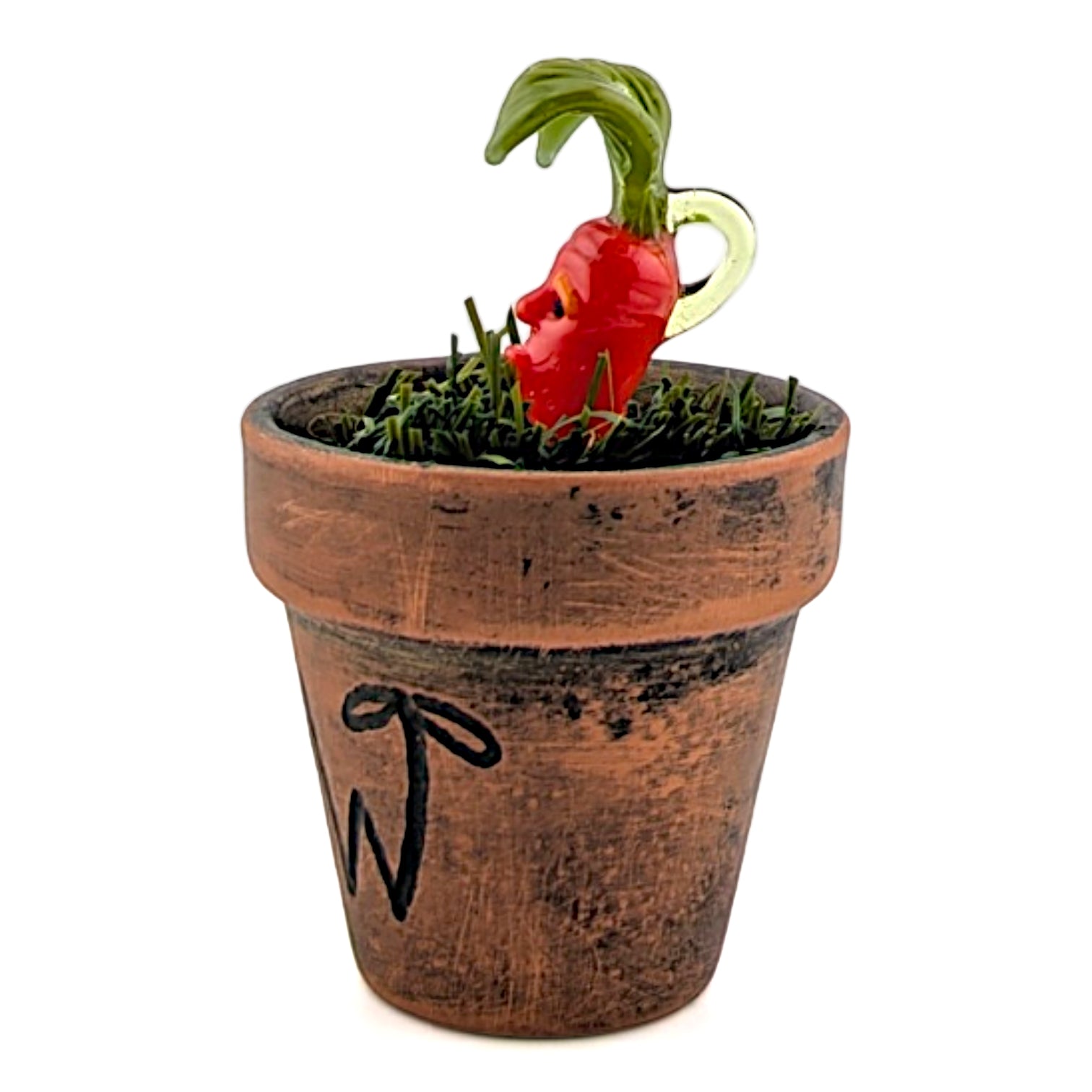 Ethan Windy Carrot Top, 2026 Borosilicate glass sculpture 54 x 54 x 79 mm Hand signed + dated by the artist