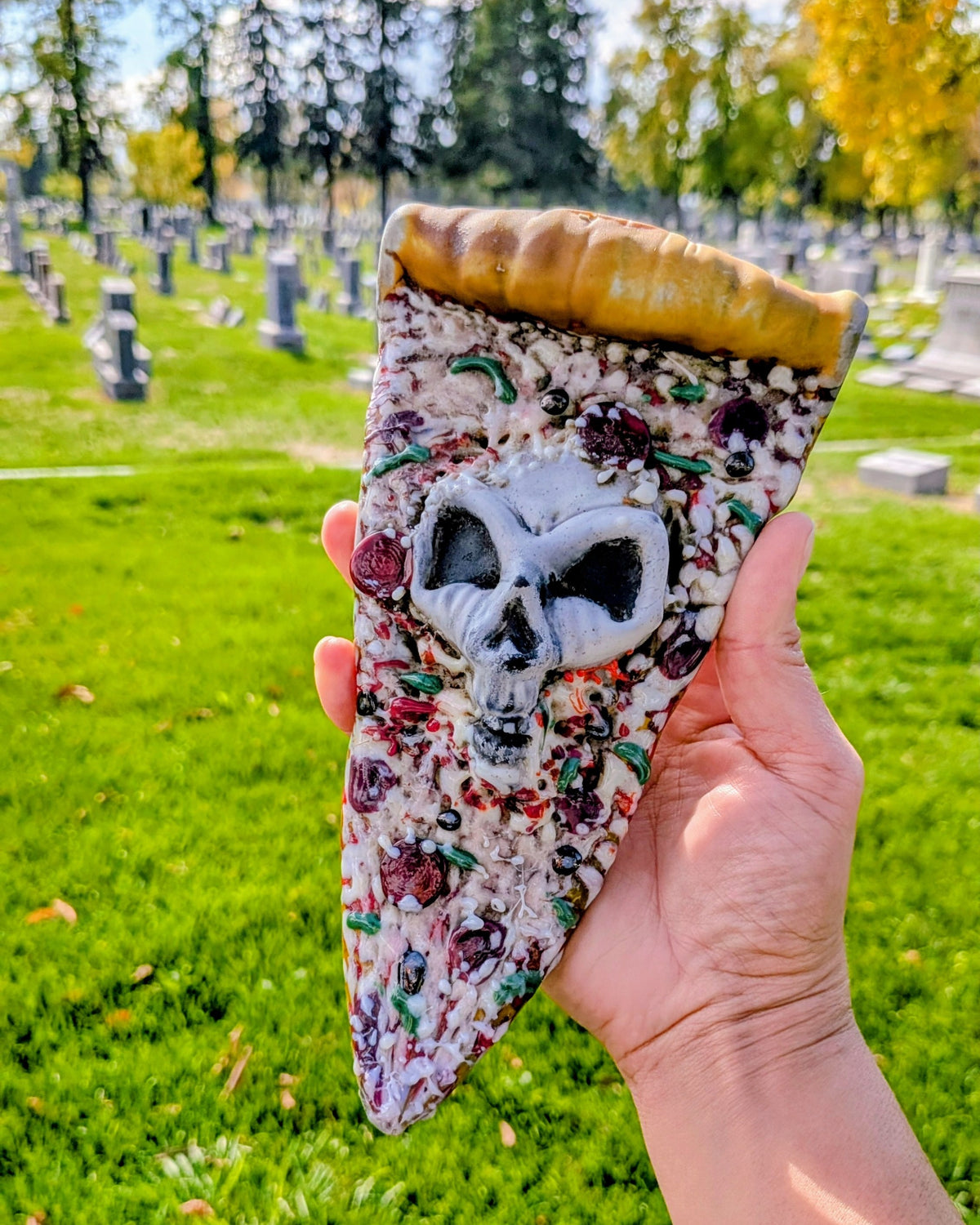 Ethan Windy
Death By Pizza (Medium), 2026
Soft glass sculpture
3.5 x 6.75 x 2.25 in

Hand signed by the artist