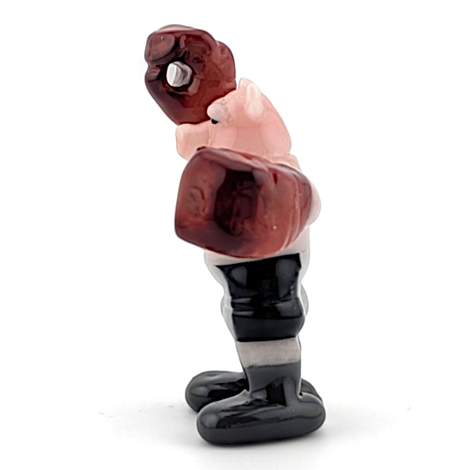 Ethan Windy Pork Chop, 2026 Borosilicate glass sculpture 50 x 18 x 58 mm Hand signed + dated by the artist