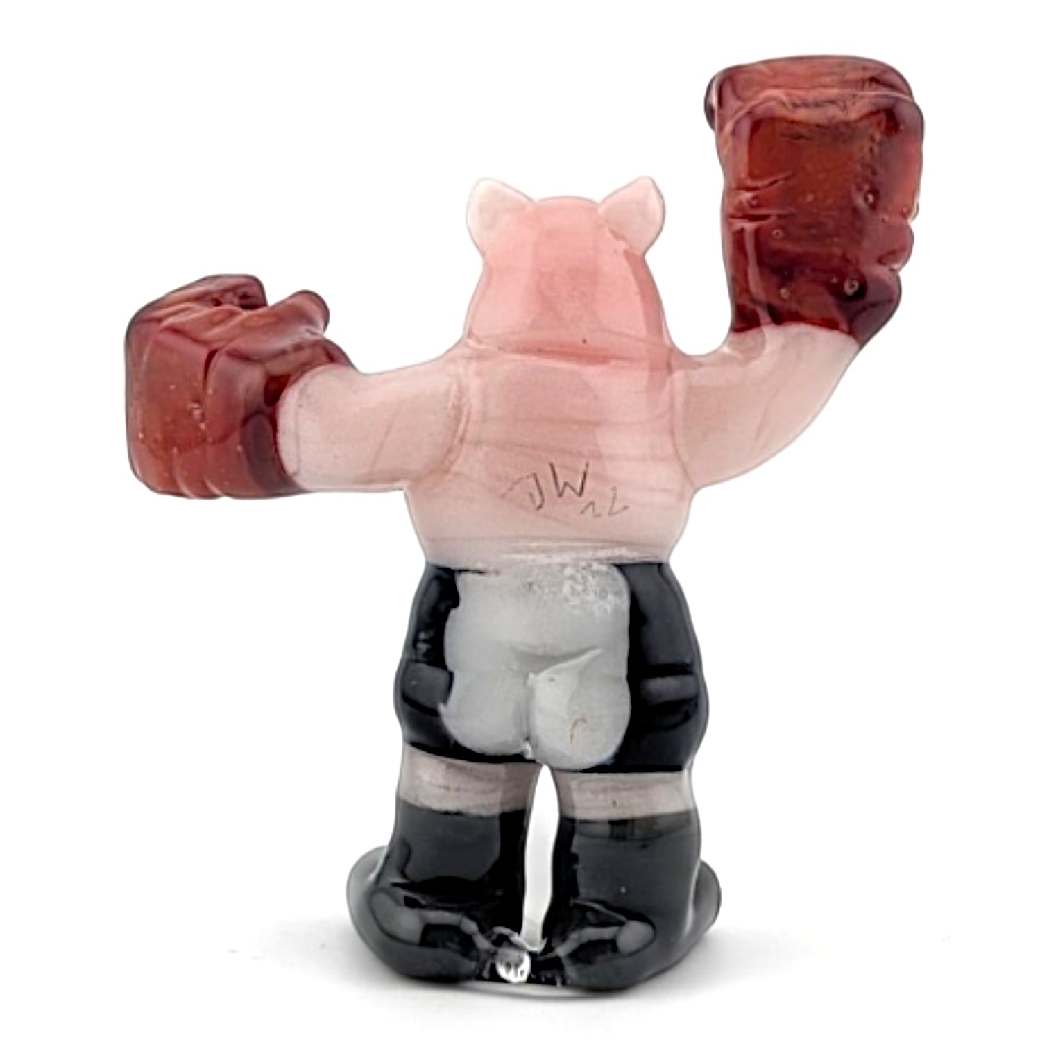 Ethan Windy Pork Chop, 2026 Borosilicate glass sculpture 50 x 18 x 58 mm Hand signed + dated by the artist