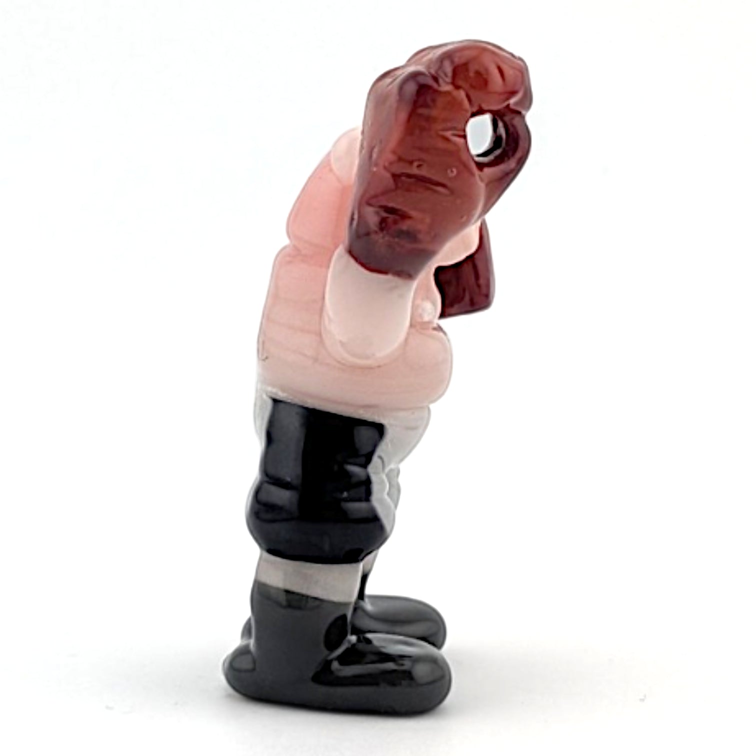 Ethan Windy Pork Chop, 2026 Borosilicate glass sculpture 50 x 18 x 58 mm Hand signed + dated by the artist