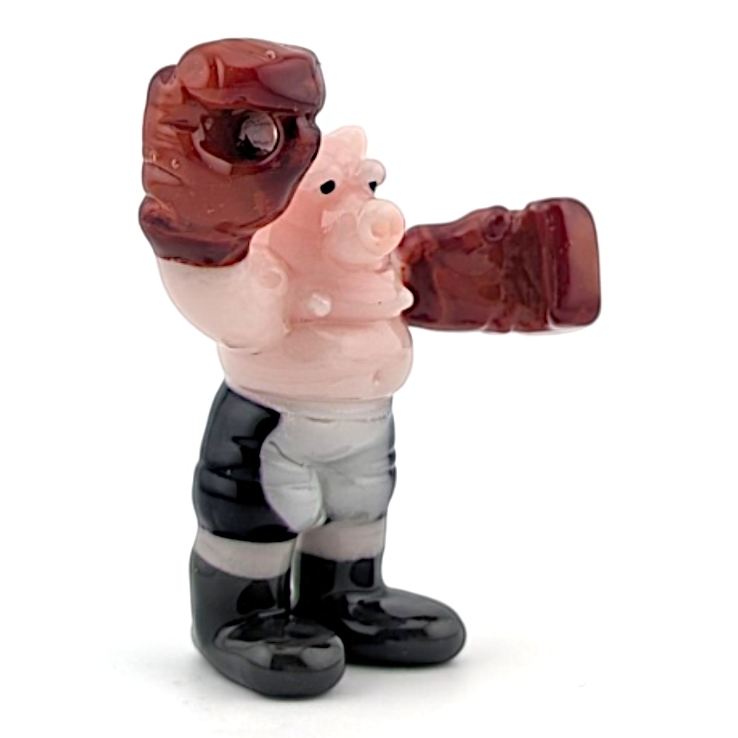 Ethan Windy Pork Chop, 2026 Borosilicate glass sculpture 50 x 18 x 58 mm Hand signed + dated by the artist
