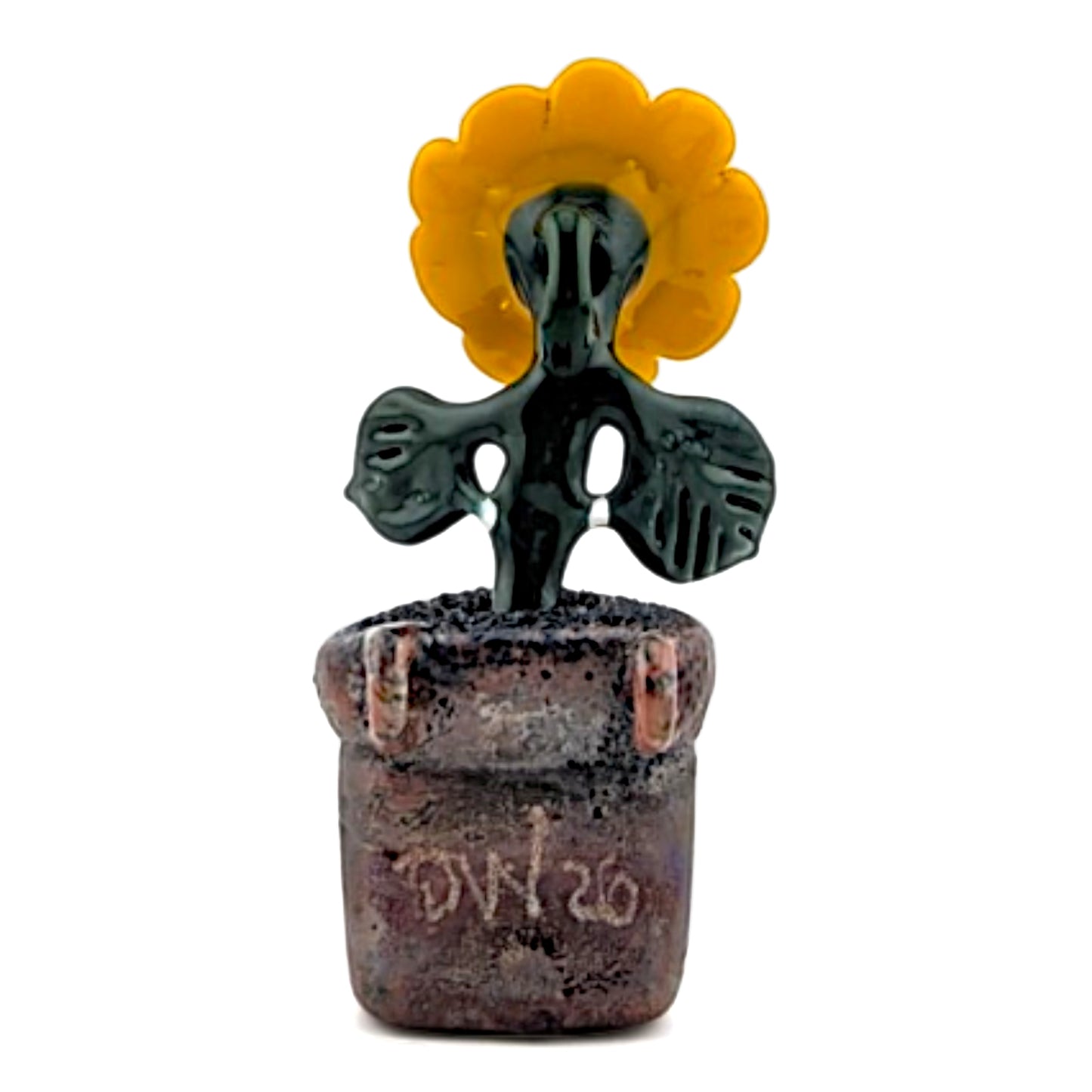 Ethan Windy Pothead #2 , 2026 Borosilicate glass sculpture 33 x 26 x 70 mm Hand signed + dated by the artist