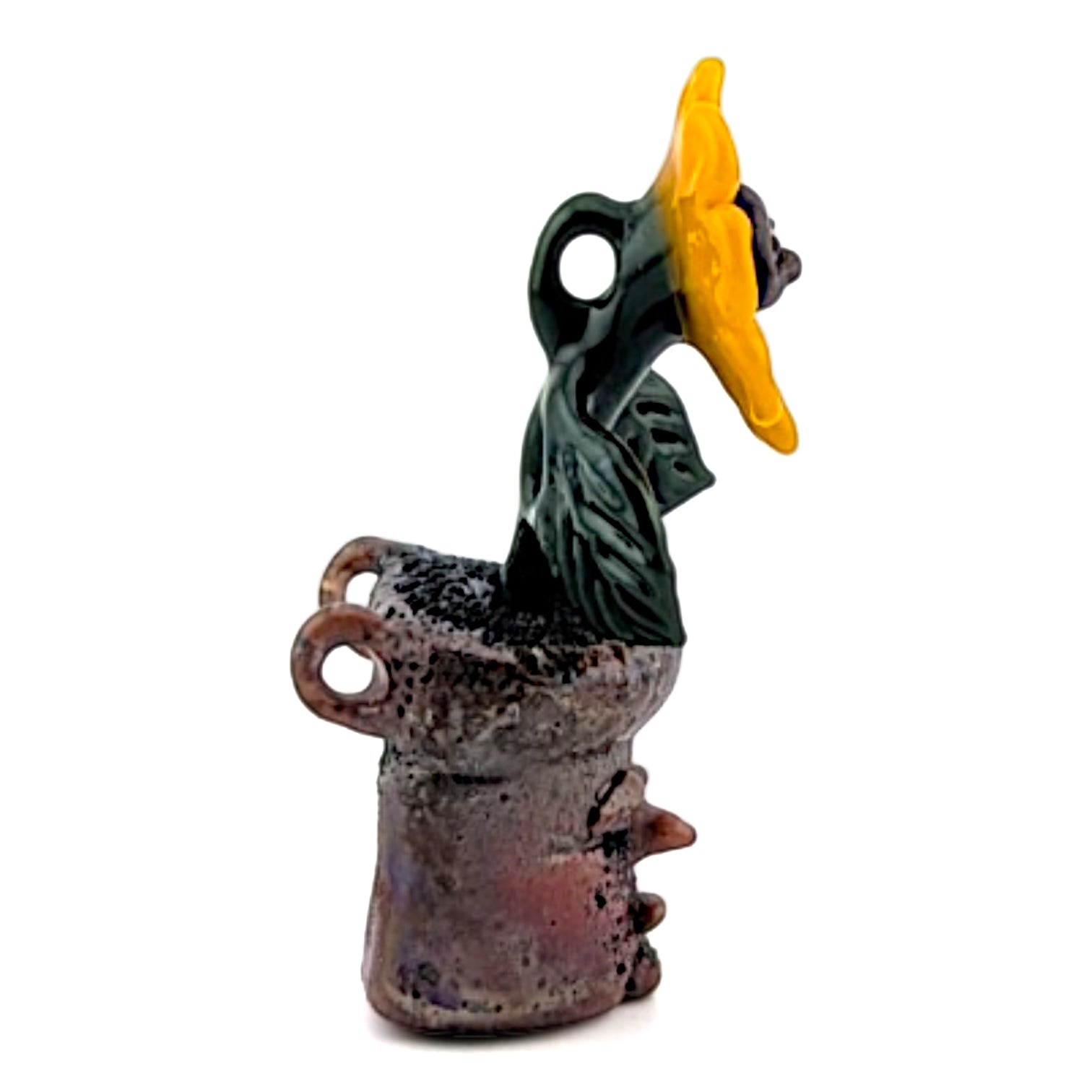 Ethan Windy Pothead #2 , 2026 Borosilicate glass sculpture 33 x 26 x 70 mm Hand signed + dated by the artist
