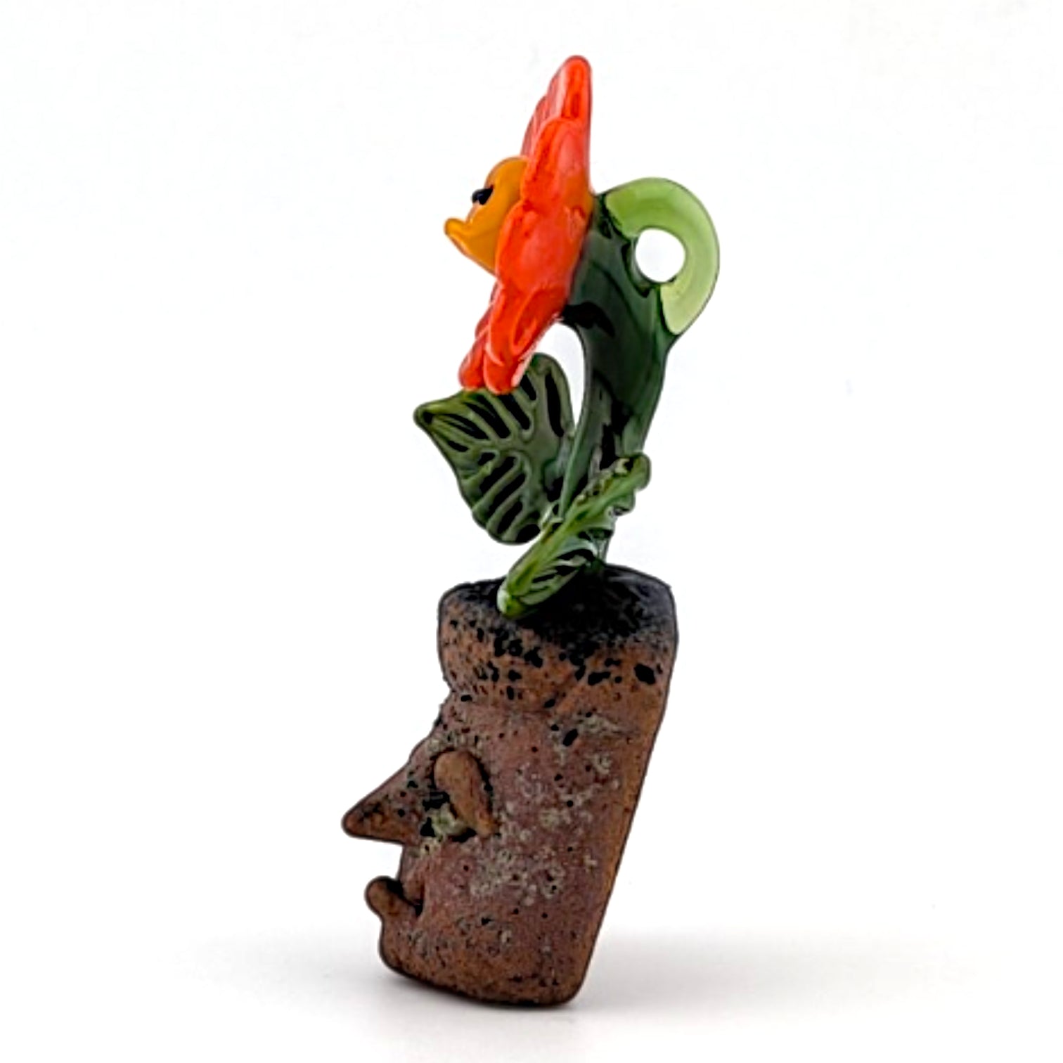 Ethan Windy Pothead, 2026 Borosilicate glass sculpture 40 x 17 x 69 mm Hand signed + dated by the artist