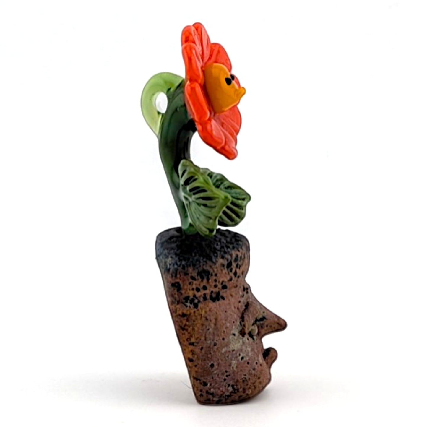 Ethan Windy Pothead, 2026 Borosilicate glass sculpture 40 x 17 x 69 mm Hand signed + dated by the artist