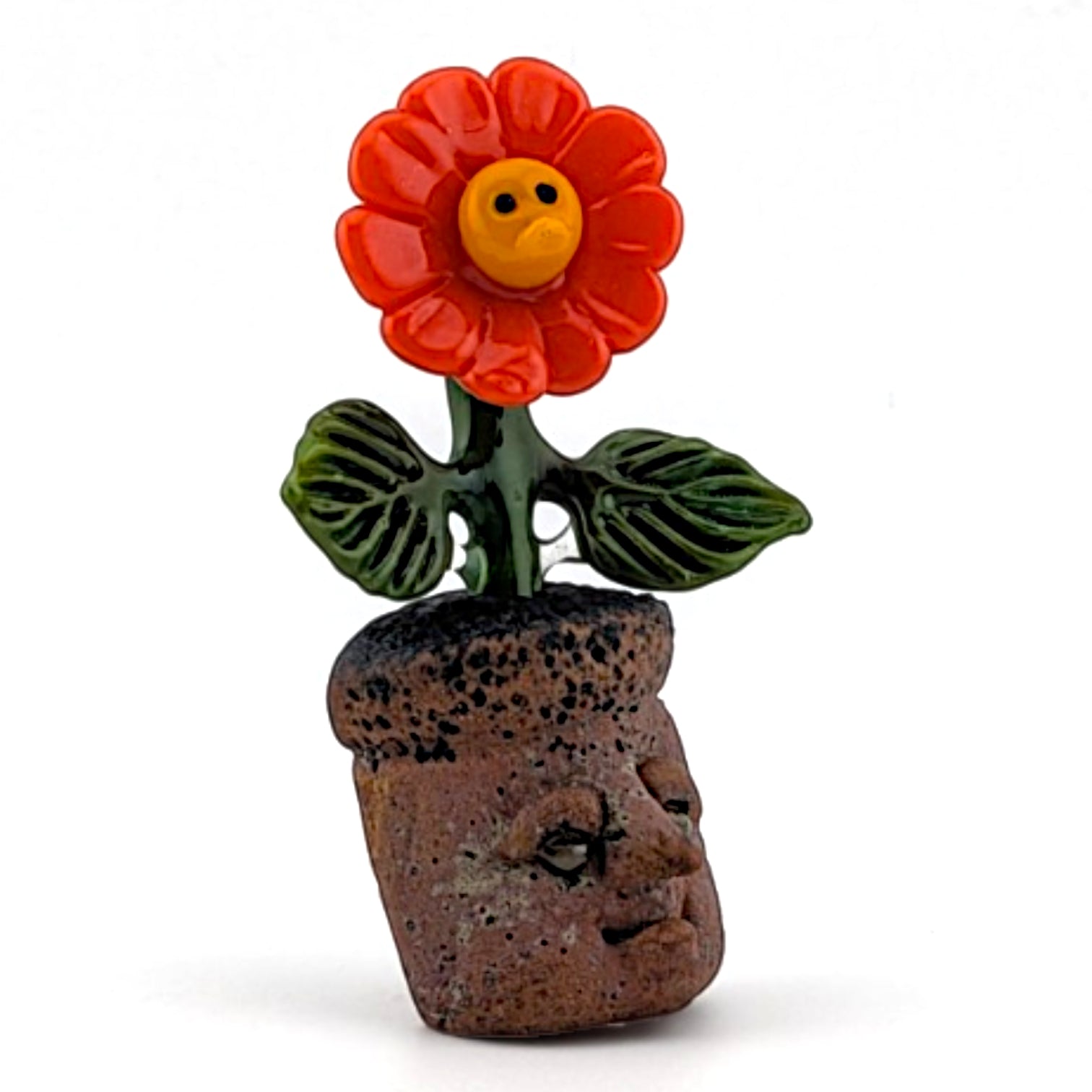 Ethan Windy Pothead, 2026 Borosilicate glass sculpture 40 x 17 x 69 mm Hand signed + dated by the artist