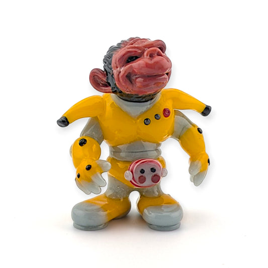 Ethan Windy Sgt. Bananas, 2026 Borosilicate glass sculpture 51 x 43 x 60 mm Hand signed + dated by the artist