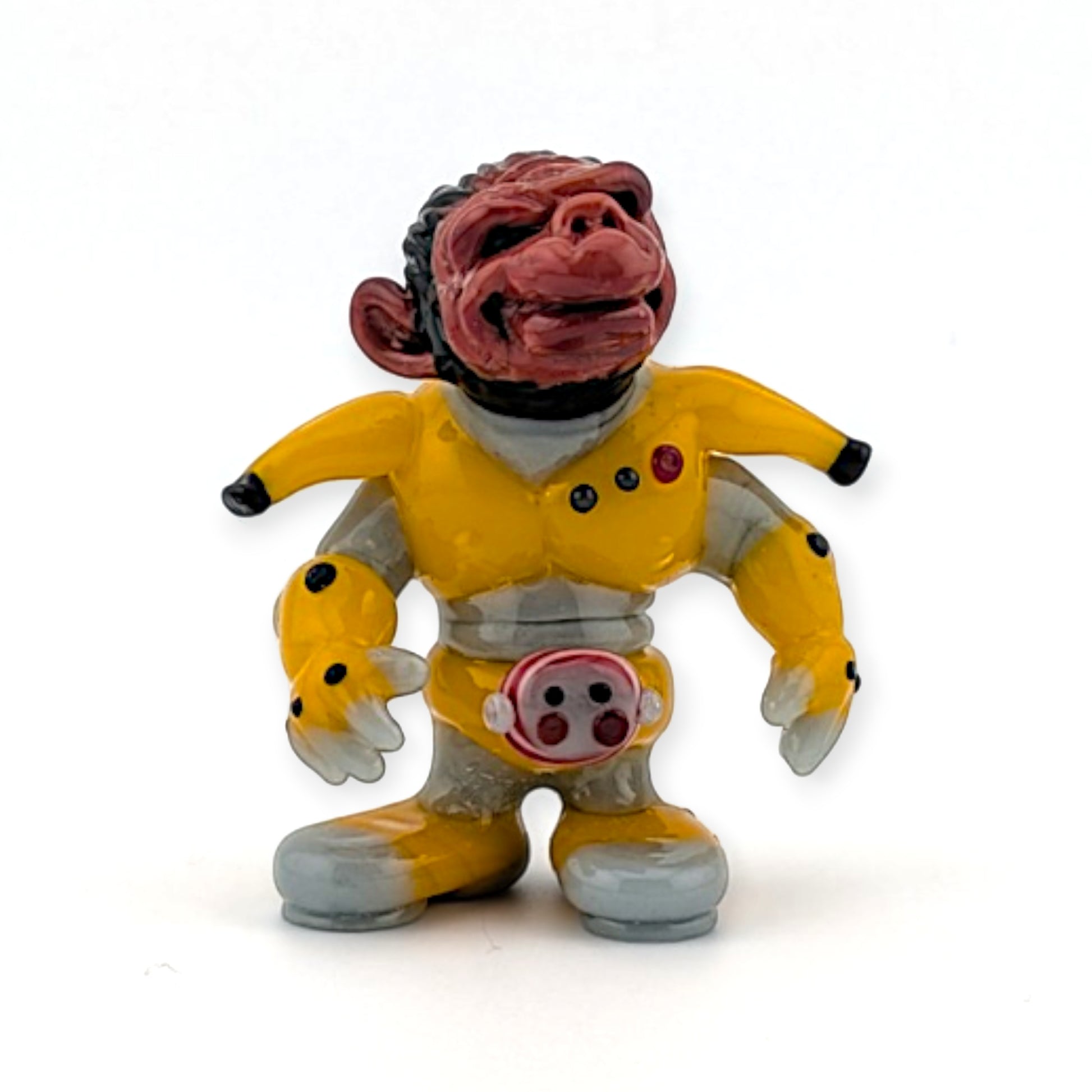 Ethan Windy Sgt. Bananas, 2026 Borosilicate glass sculpture 51 x 43 x 60 mm Hand signed + dated by the artist