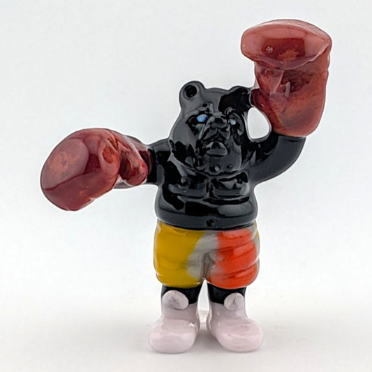 Ethan Windy Shadow Boxer, 2026 Borosilicate glass sculpture 49 x 18 x 59 mm Hand signed + dated by the artist