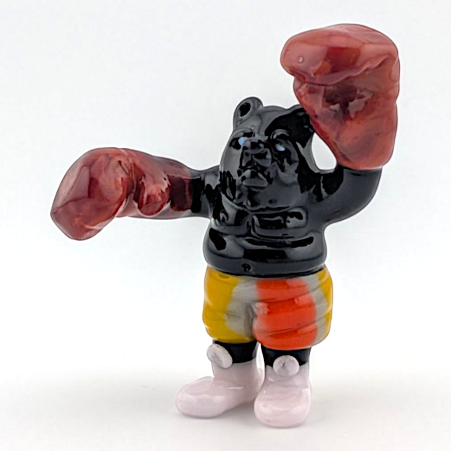 Ethan Windy Shadow Boxer, 2026 Borosilicate glass sculpture 49 x 18 x 59 mm Hand signed + dated by the artist