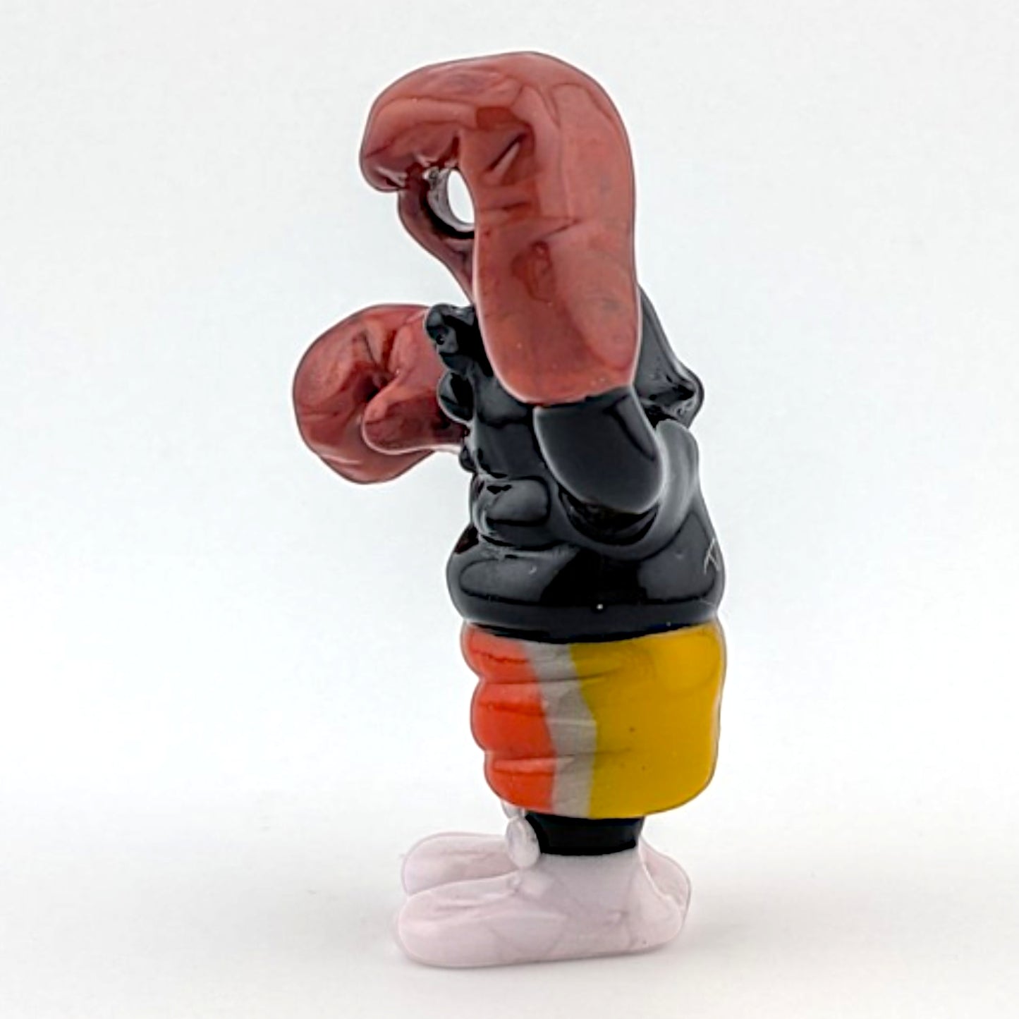 Ethan Windy Shadow Boxer, 2026 Borosilicate glass sculpture 49 x 18 x 59 mm Hand signed + dated by the artist