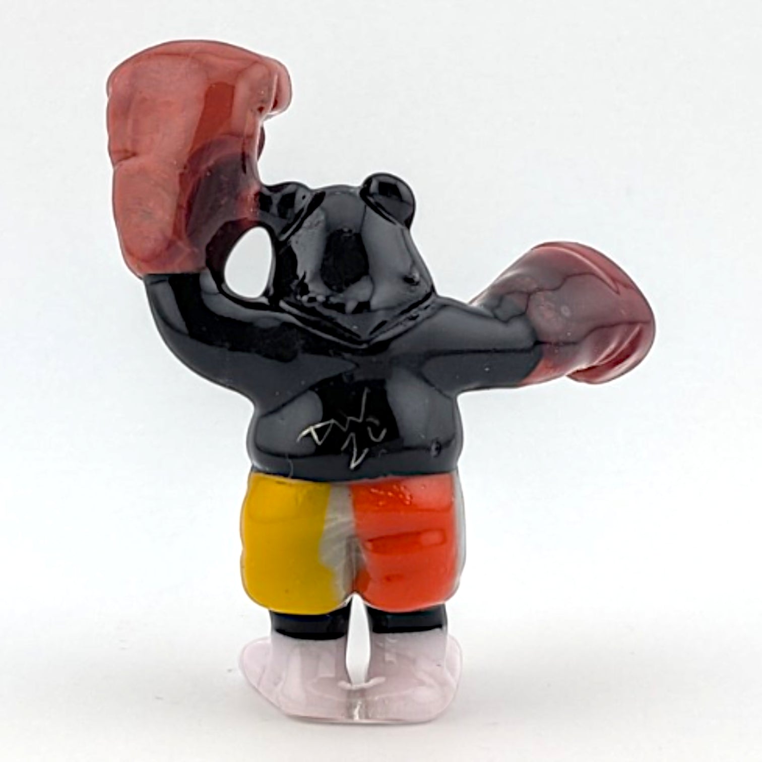 Ethan Windy Shadow Boxer, 2026 Borosilicate glass sculpture 49 x 18 x 59 mm Hand signed + dated by the artist
