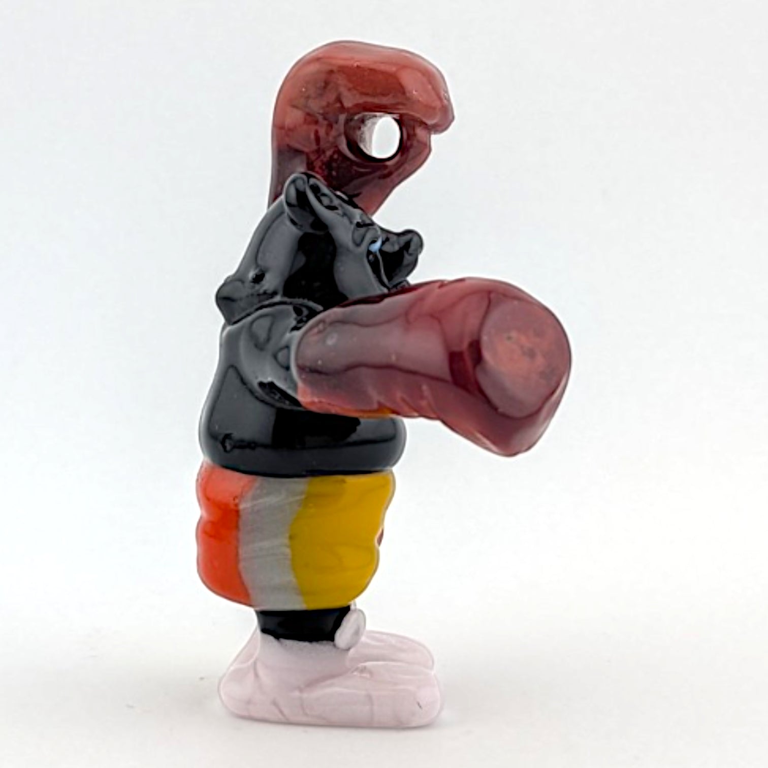 Ethan Windy Shadow Boxer, 2026 Borosilicate glass sculpture 49 x 18 x 59 mm Hand signed + dated by the artist