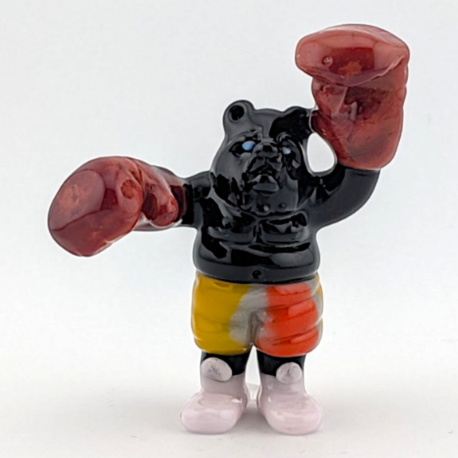 Ethan Windy Shadow Boxer, 2026 Borosilicate glass sculpture 49 x 18 x 59 mm Hand signed + dated by the artist