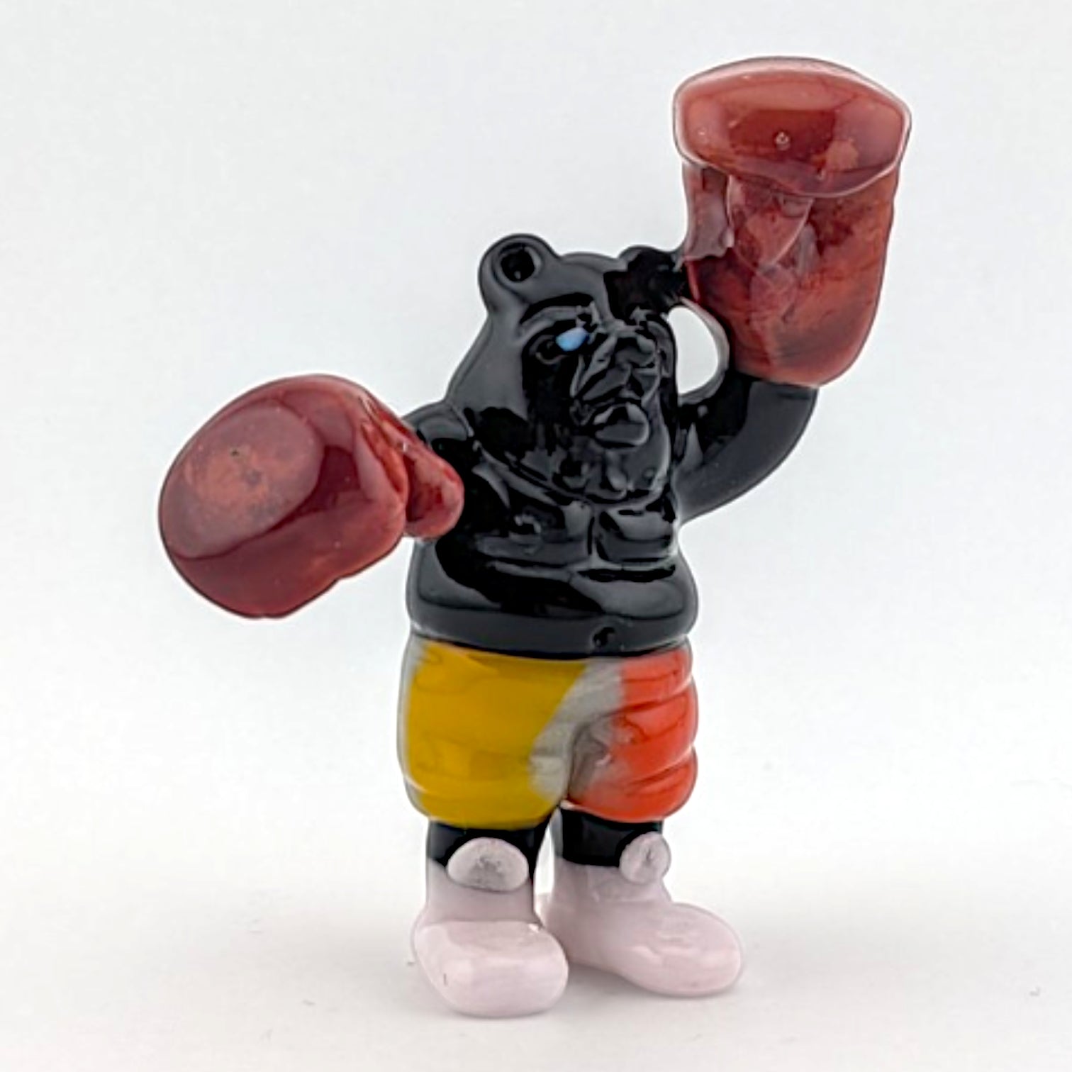Ethan Windy Shadow Boxer, 2026 Borosilicate glass sculpture 49 x 18 x 59 mm Hand signed + dated by the artist