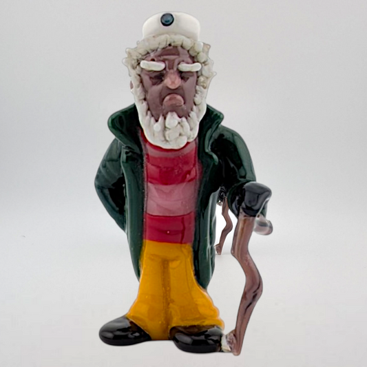 Ethan Windy The Worthy Sailor, 2026 Borosilicate glass sculpture 34 x 18 x 64 mm Hand signed + dated by the artist