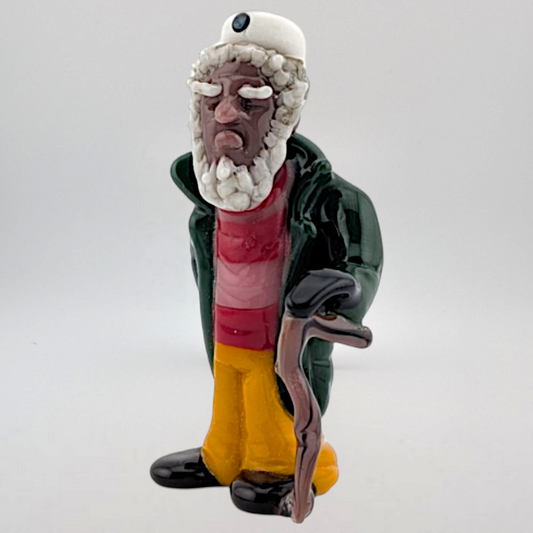 Ethan Windy The Worthy Sailor, 2026 Borosilicate glass sculpture 34 x 18 x 64 mm Hand signed + dated by the artist