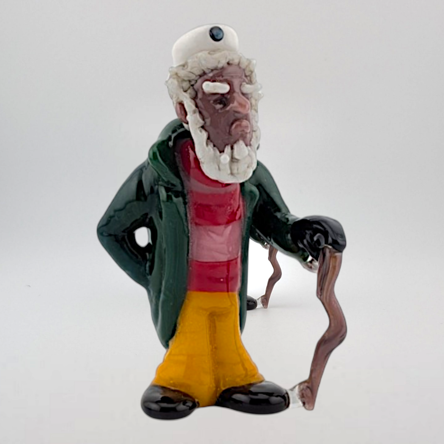 Ethan Windy The Worthy Sailor, 2026 Borosilicate glass sculpture 34 x 18 x 64 mm Hand signed + dated by the artist