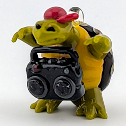 Ethan Windy Turnt Up Tortoise, 2026 Borosilicate glass sculpture 39 x 33 x 40 mm Hand signed + dated by the artist