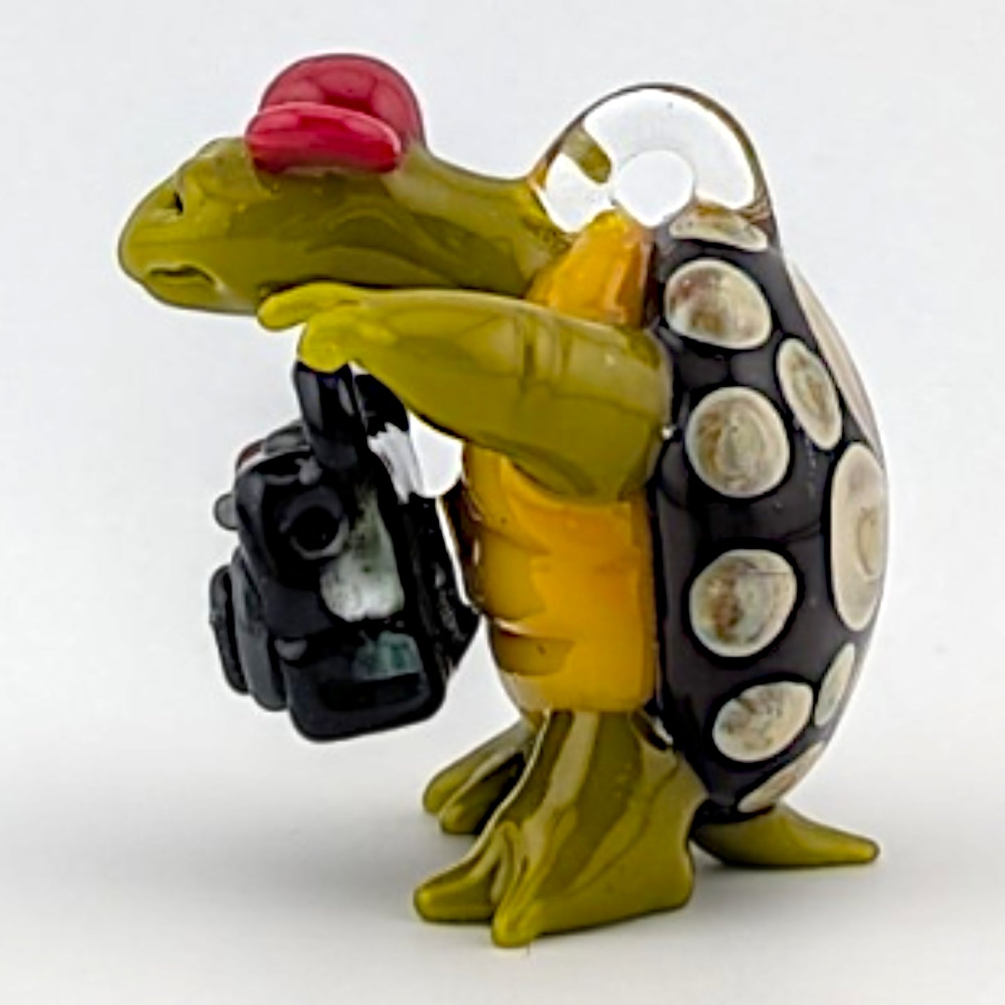 Ethan Windy Turnt Up Tortoise, 2026 Borosilicate glass sculpture 39 x 33 x 40 mm Hand signed + dated by the artist