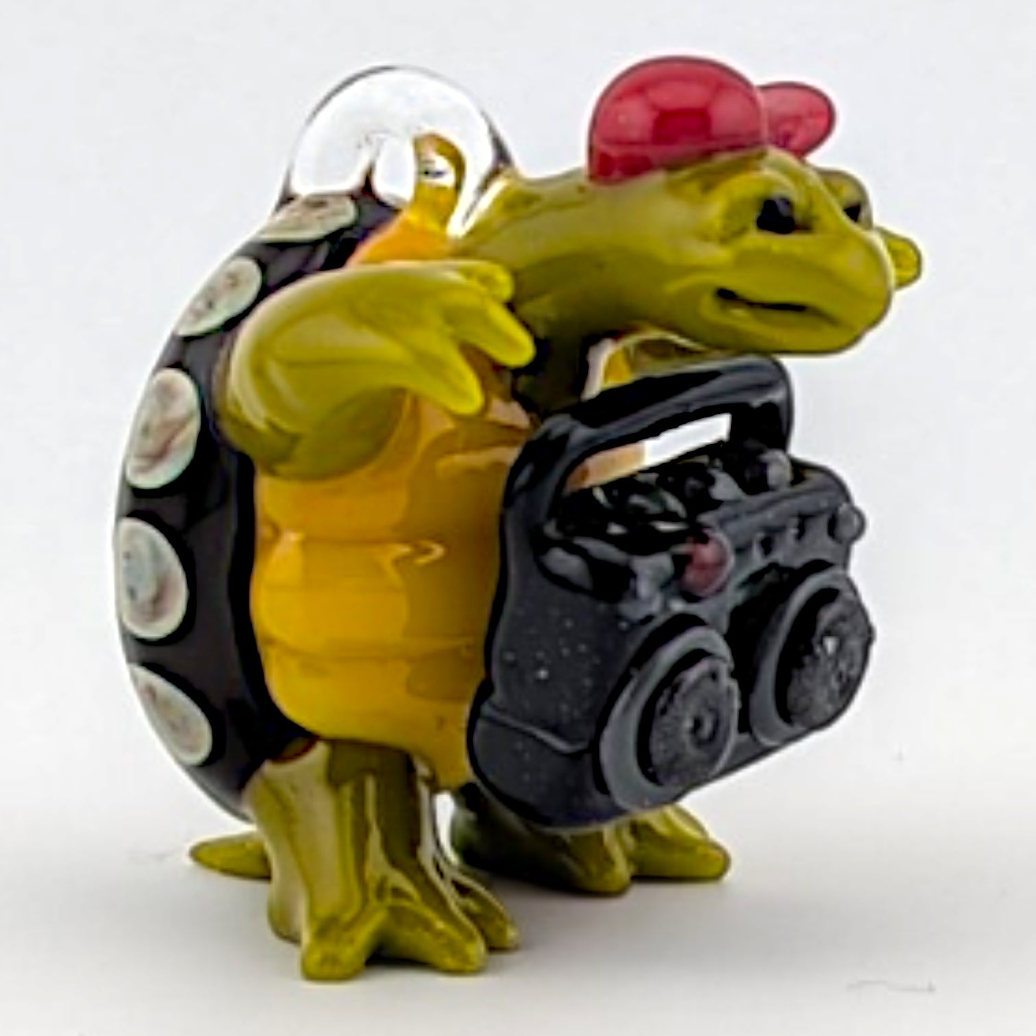Ethan Windy Turnt Up Tortoise, 2026 Borosilicate glass sculpture 39 x 33 x 40 mm Hand signed + dated by the artist