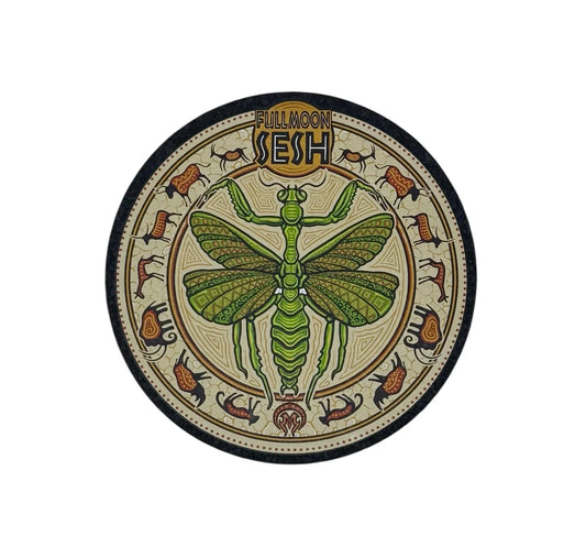 FMS (Full Moon Sesh) x Mothership Dragonfly Full color print on Moodmat 8 in
