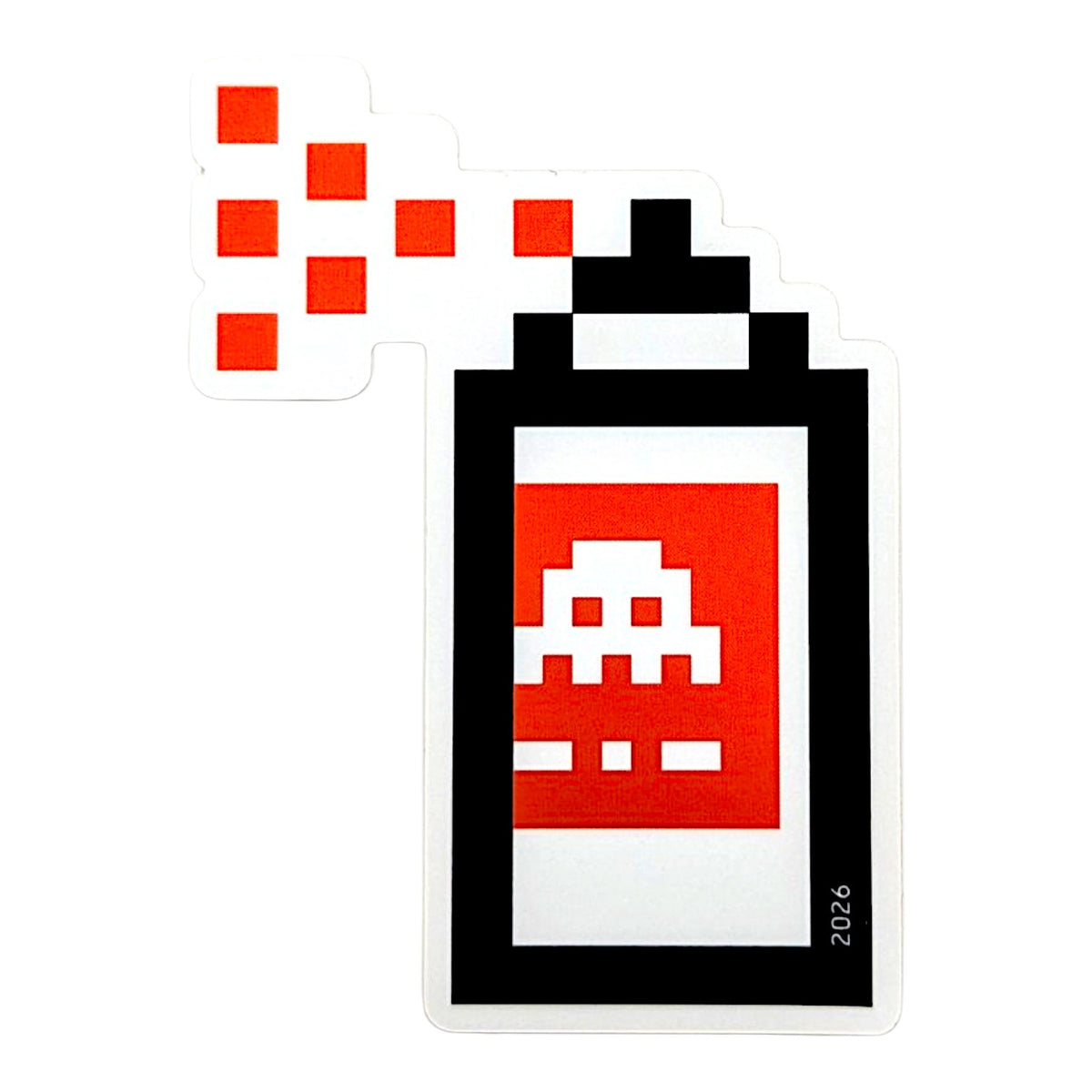 Invader
Beyond The Streets Paris V2, 2026
Pack of 12 vinyl stickers
Dimensons vary