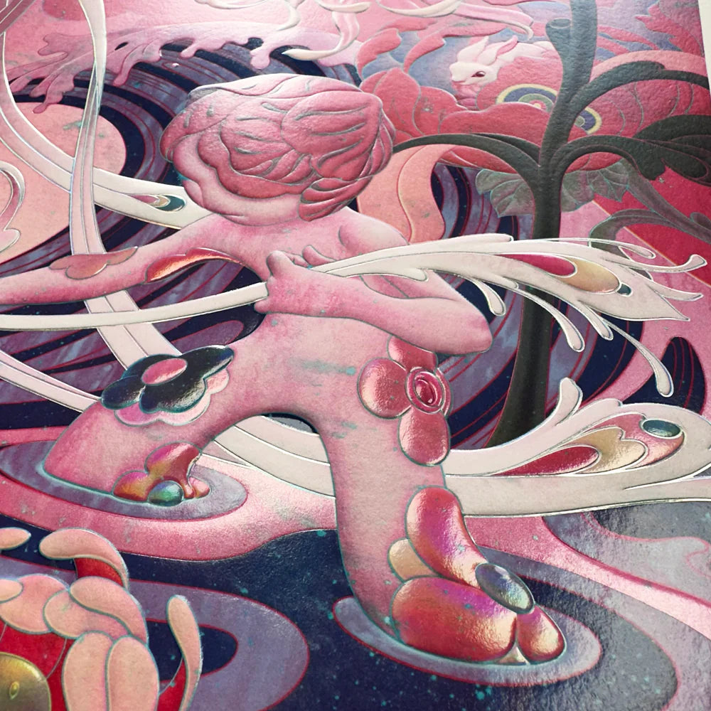 James Jean
Adrift III, 2024
Archival Print on Cotton Rag Paper
Print: 39 x 21-1/2 in | Image: 35 x 17-5/16 in
Edition of 1251

Hand Signed + Numbered by the artist