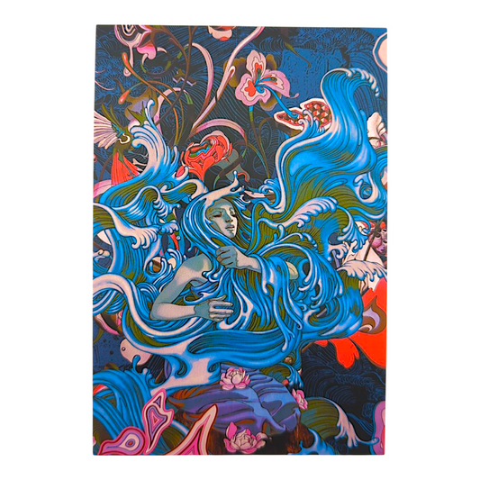 James Jean “Aloha 'Oe” Postcard

Offset lithograph on postcard
4 x 6 in
Features a reproduction of James Jean’s "Aloha 'Oe" (2017)