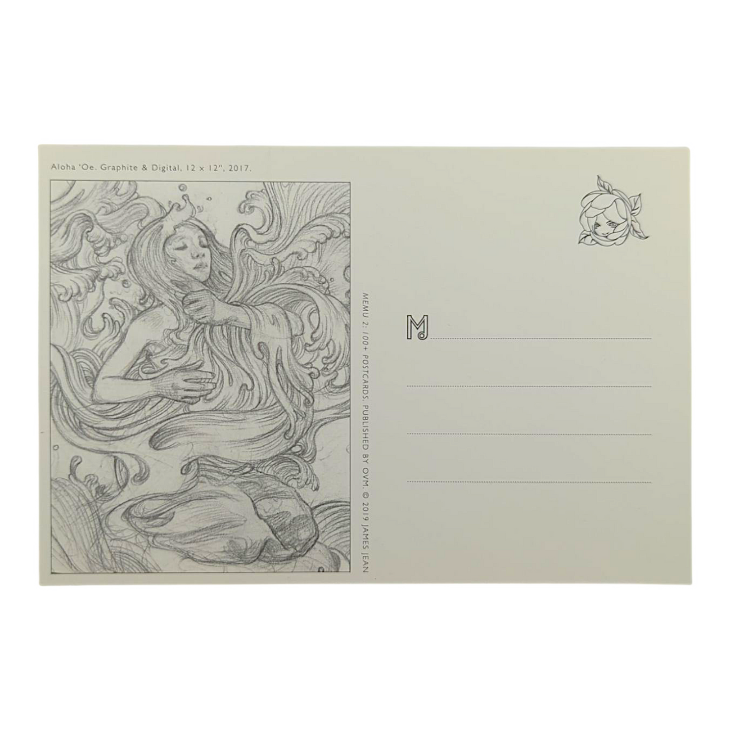 James Jean “Aloha 'Oe” Postcard

Offset lithograph on postcard
4 x 6 in
Features a reproduction of James Jean’s "Aloha 'Oe" (2017)