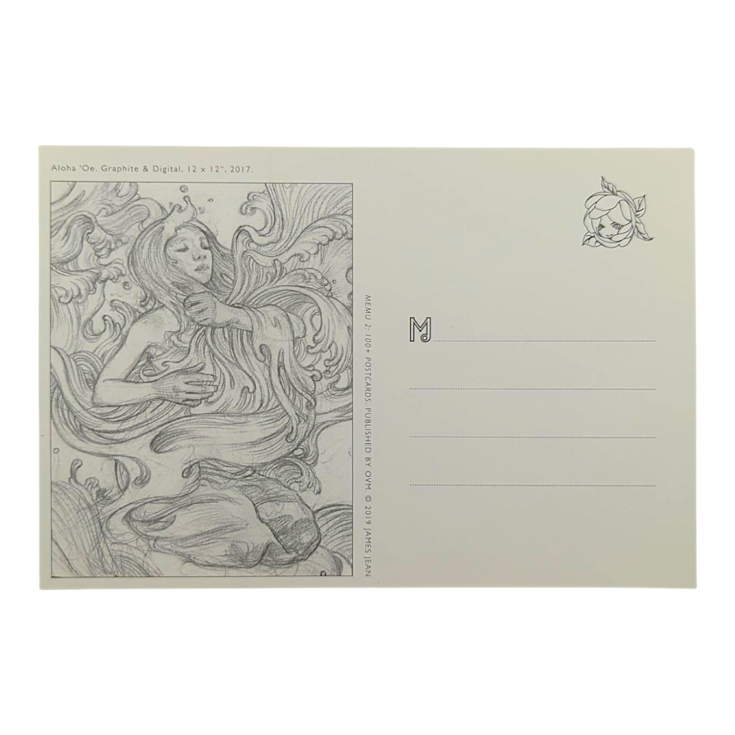 James Jean “Aloha 'Oe” Postcard

Offset lithograph on postcard
4 x 6 in
Features a reproduction of James Jean’s "Aloha 'Oe" (2017)