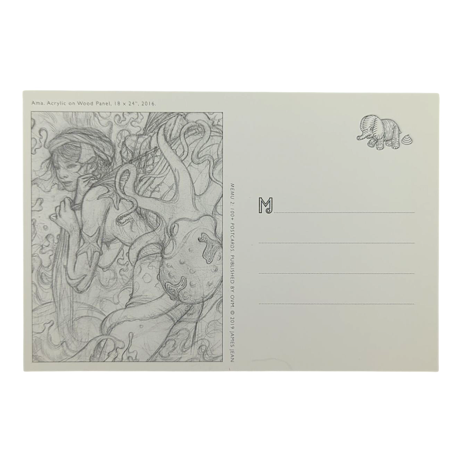 James Jean "Ama" Postcard