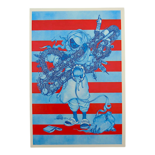 James Jean “Bassoon” Postcard

Offset lithograph on postcard
4 x 6 in
Features a reproduction of James Jean’s "Bassoon" (2015)