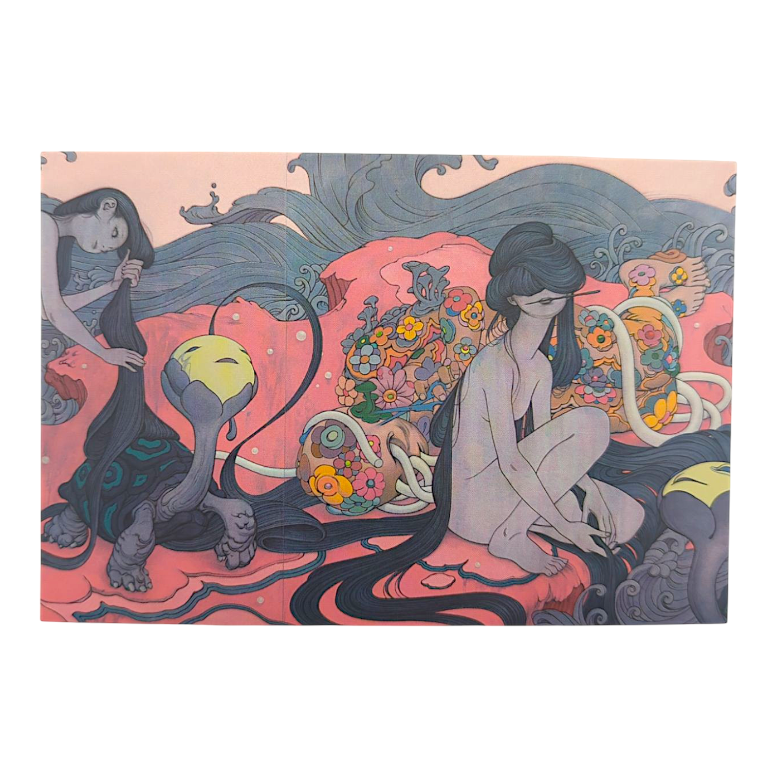 James Jean “Bathers” Postcard

Offset lithograph on postcard
4 x 6 in
Features a reproduction of James Jean’s "Bathers" (2019)