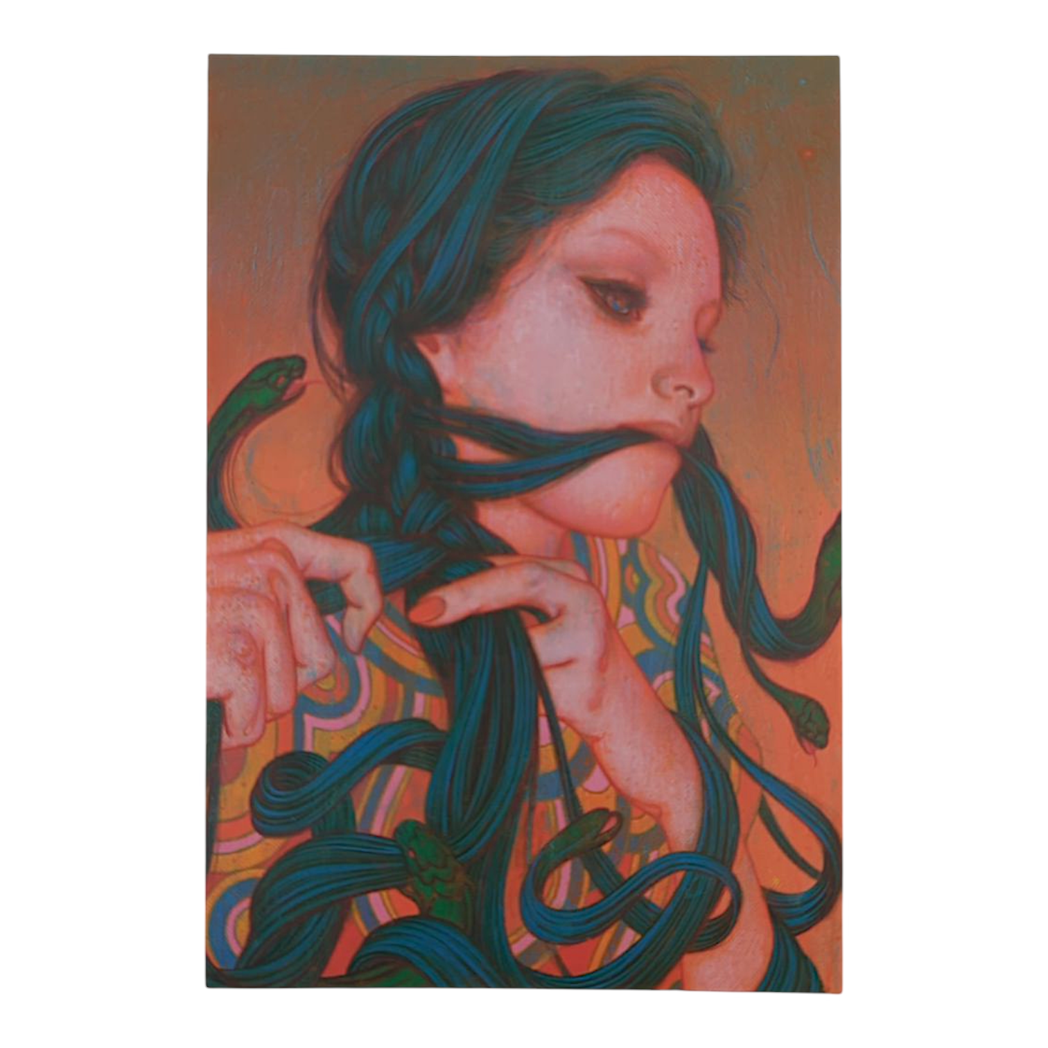 James Jean “Braid III” Postcard

Offset lithograph on postcard
4 x 6 in
Features a reproduction of James Jean’s "Braid III" (2023)