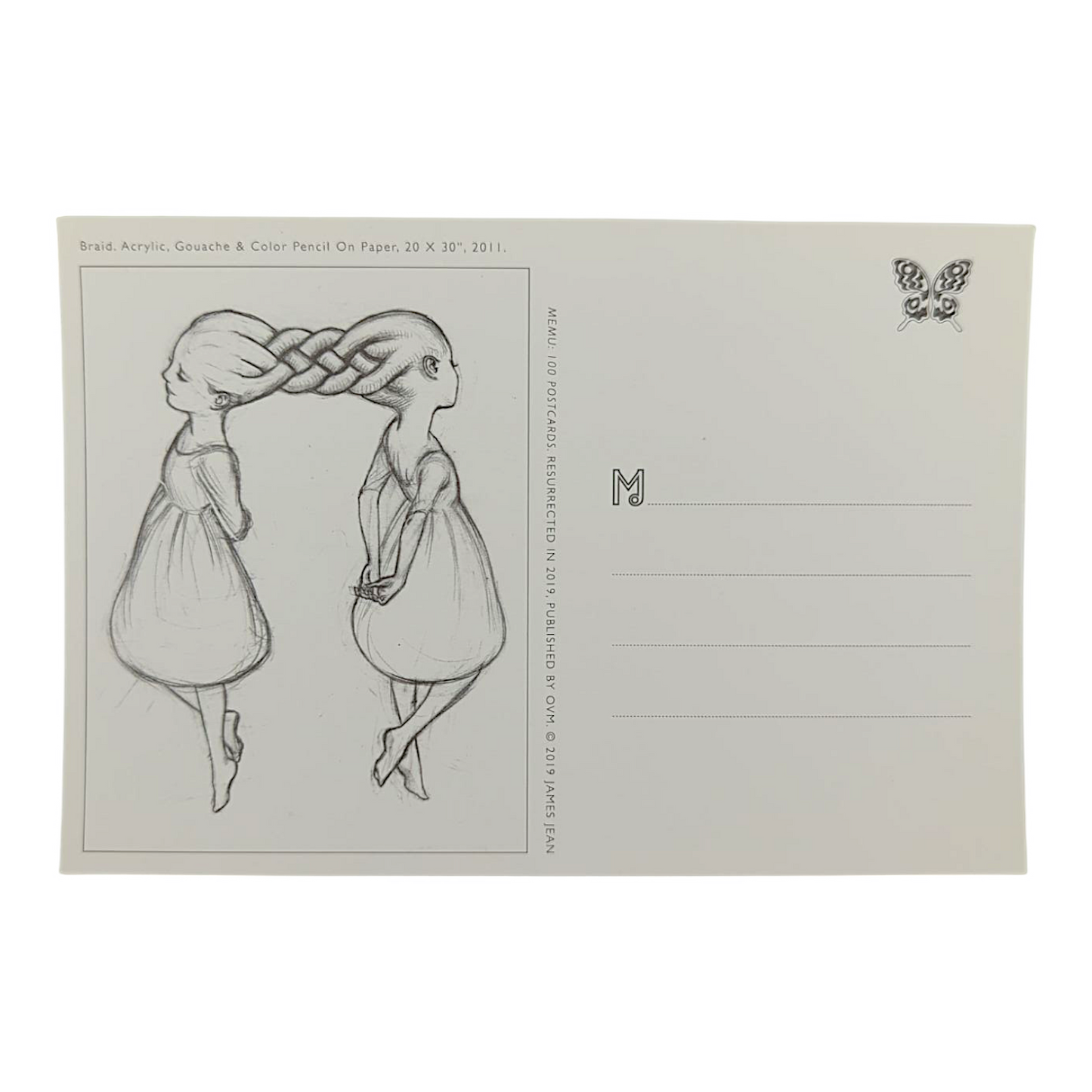 James Jean "Braid" Postcard