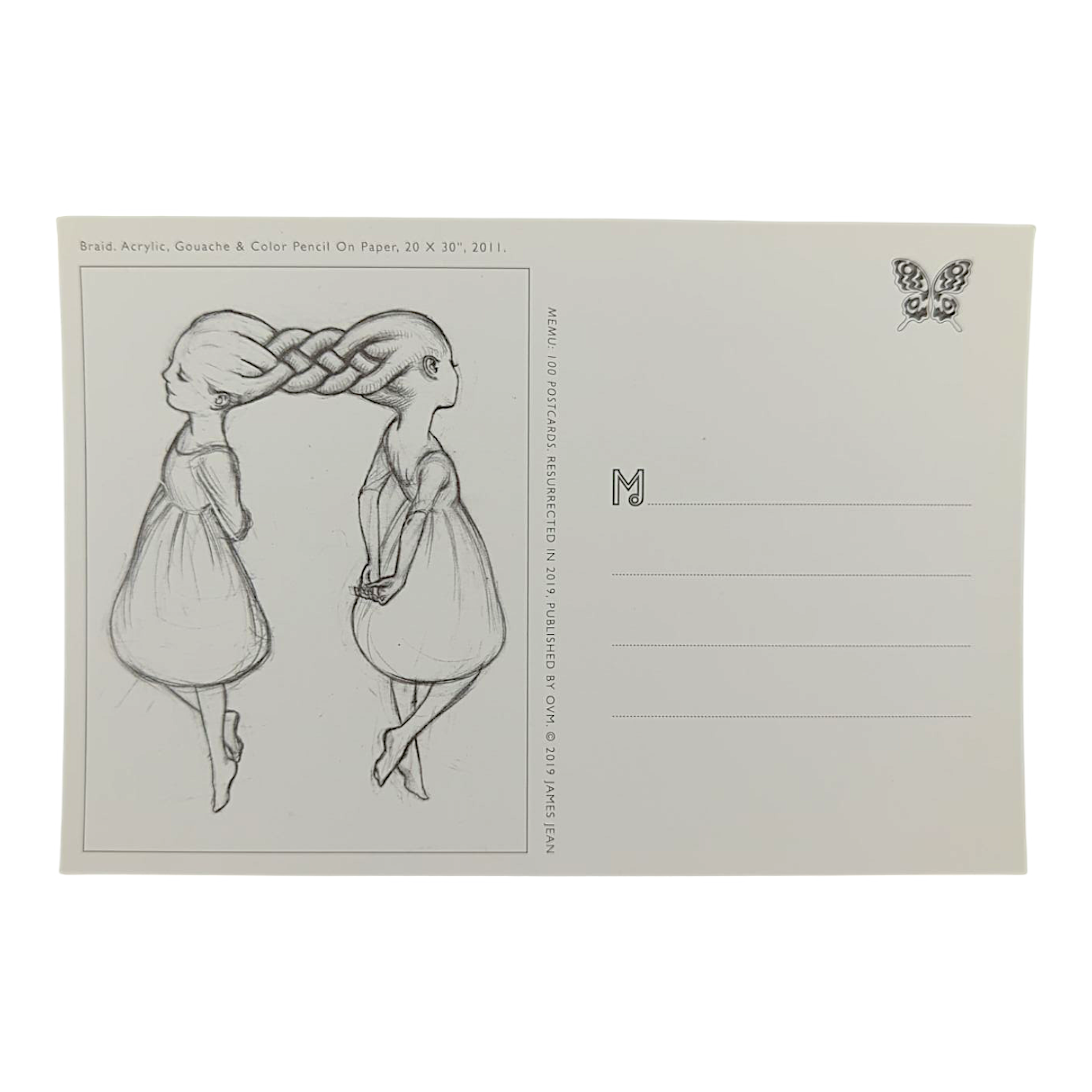 James Jean "Braid" Postcard