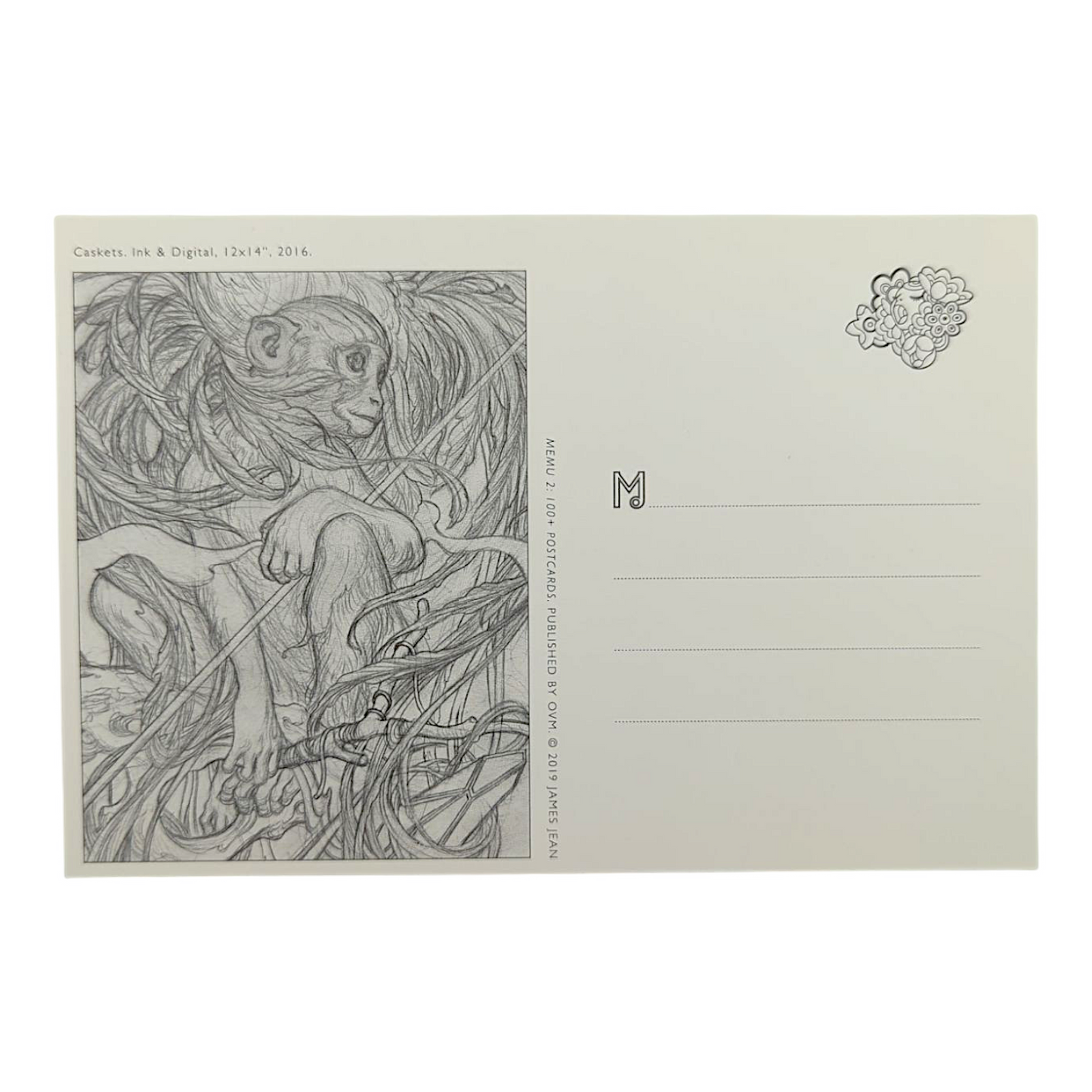 James Jean "Caskets" Postcard