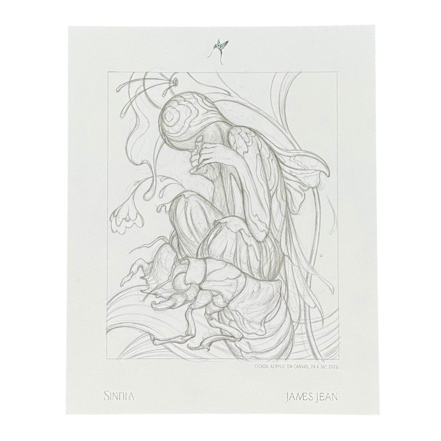 James Jean "Cicada" Postcard