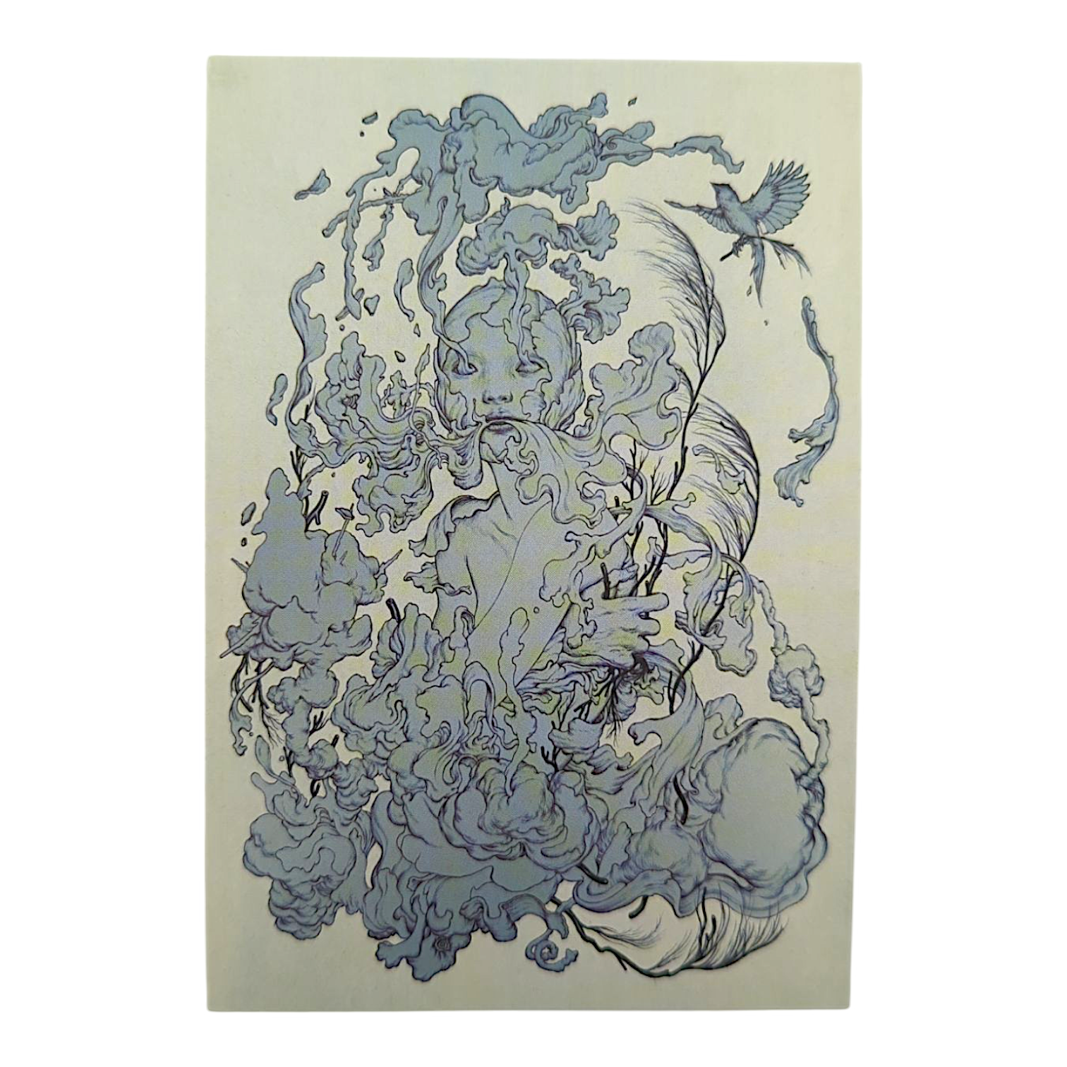 James Jean “Cloud” Postcard

Offset lithograph on postcard
4 x 6 in
Features a reproduction of James Jean’s "Cloud" (2014)