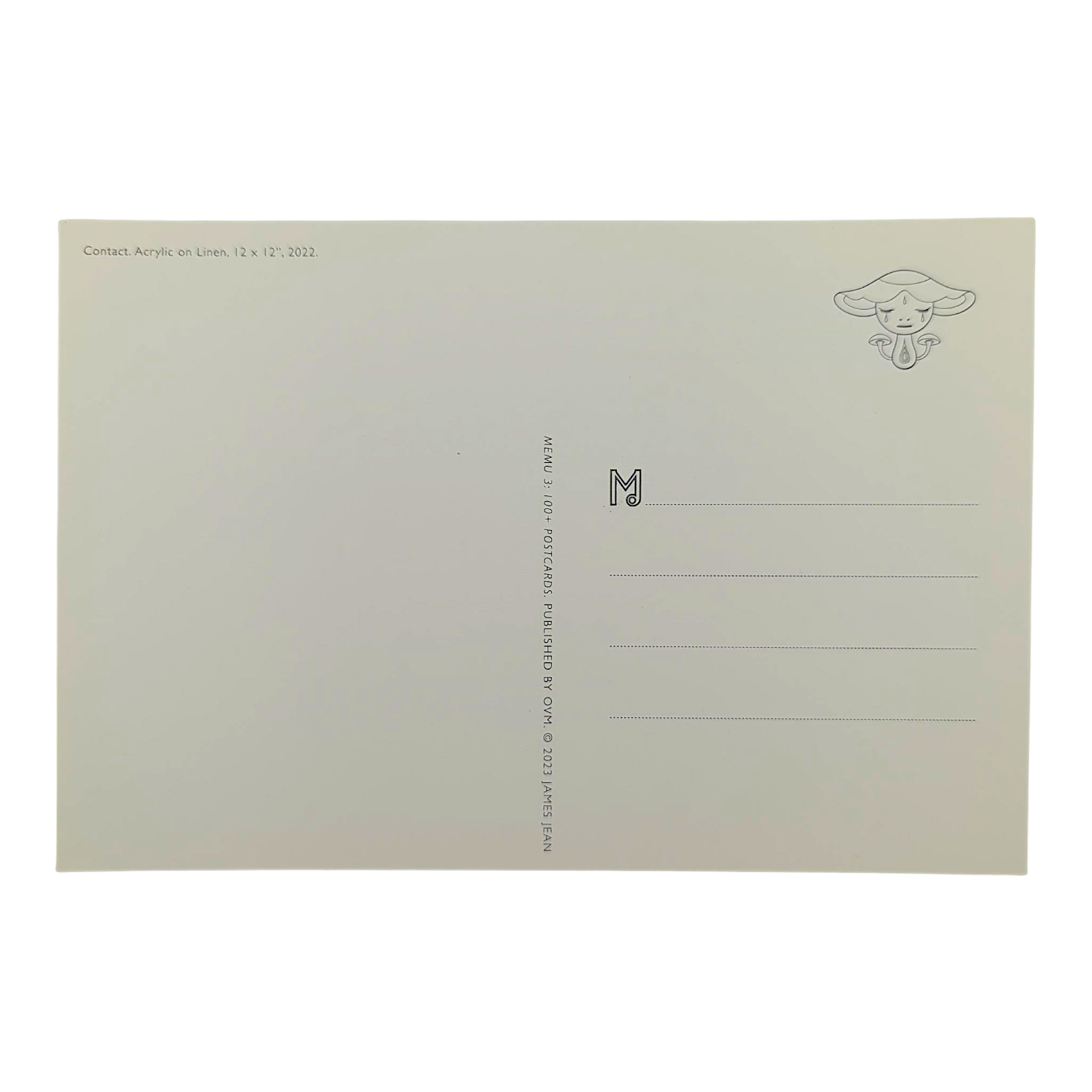 James Jean "Contact" Postcard 

Offset lithograph on postcard 
4 x 6 in 
Features a reproduction of James Jean’s "Contact" (2022) 